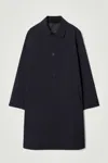 Cos Wool-blend Car Coat In Blue