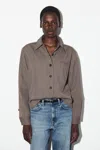 Cos Wool-blend Shirt In Brown