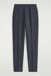 Cos Wool-blend Slim-leg Pants In Black