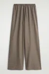 Cos Wool-blend Wide-leg Pants In Gray