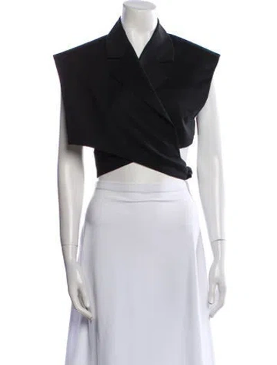 Pre-owned Cos Wool Bolero In Black