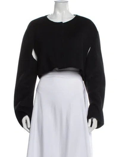 Pre-owned Cos Wool Bolero In Black