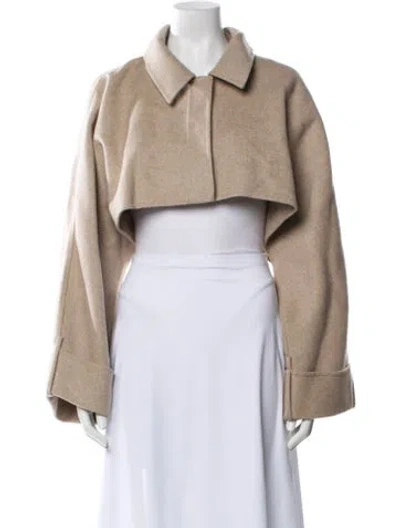 Pre-owned Cos Wool Bolero In Neutral