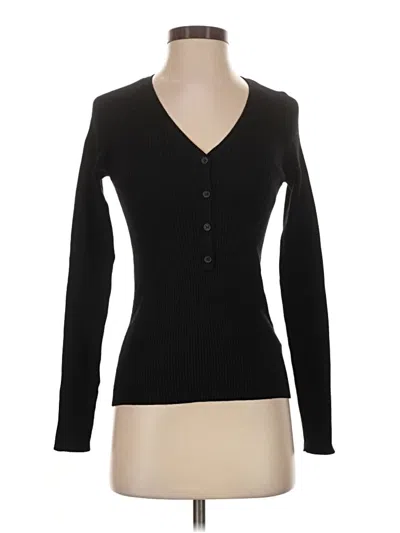 Pre-owned Cos Wool Cardigan Sweater In Black