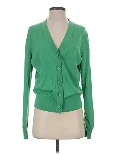 Pre-owned Cos Wool Cardigan Sweater In Green