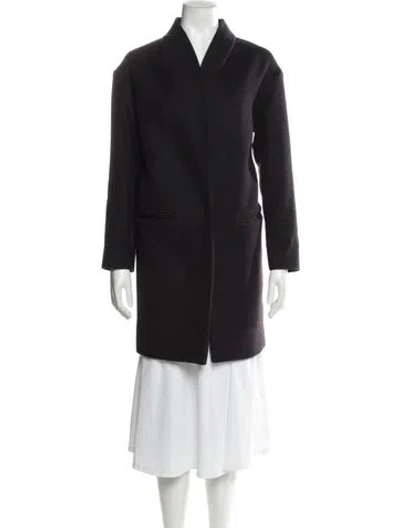 Pre-owned Cos Wool Coat In Black