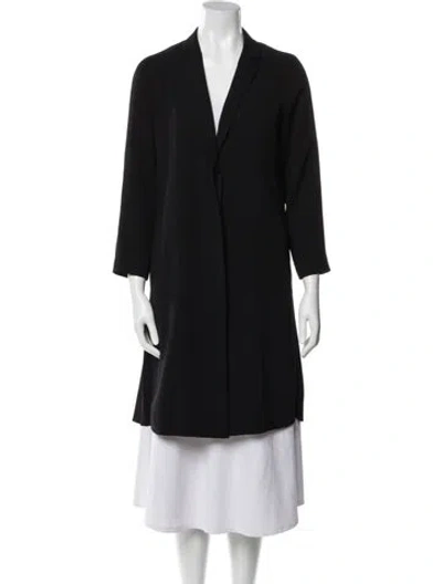Pre-owned Cos Wool Coat In Black