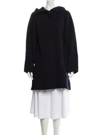 Pre-owned Cos Wool Coat In Black
