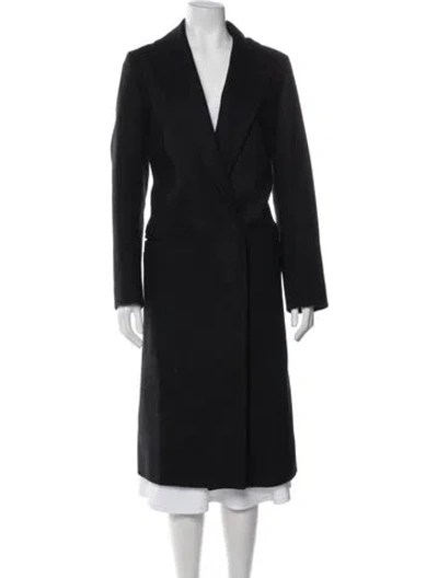 Pre-owned Cos Wool Coat In Black