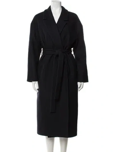 Pre-owned Cos Wool Coat In Black