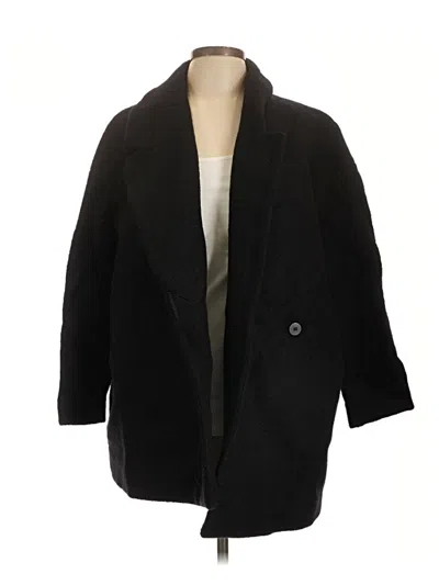 Pre-owned Cos Wool Coat In Black