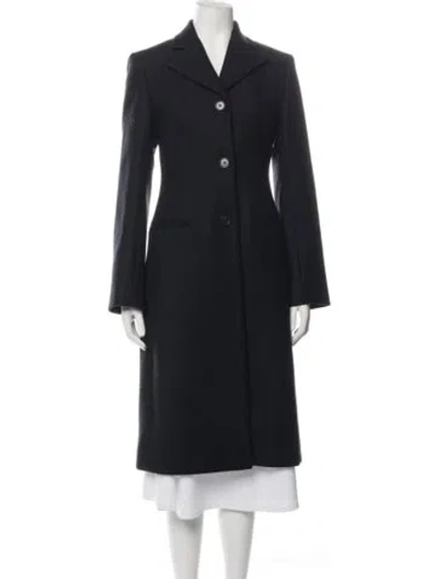 Pre-owned Cos Wool Coat In Black