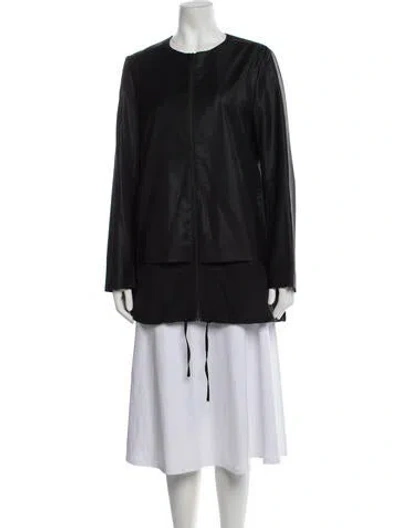 Pre-owned Cos Wool Coat In Black