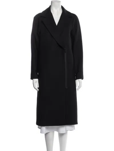 Pre-owned Cos Wool Coat In Black