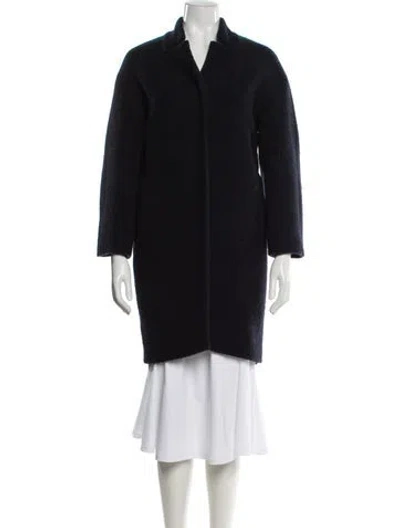 Pre-owned Cos Wool Coat In Blue