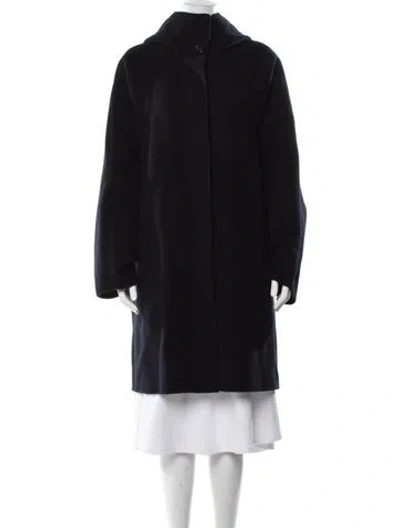 Pre-owned Cos Wool Coat In Blue