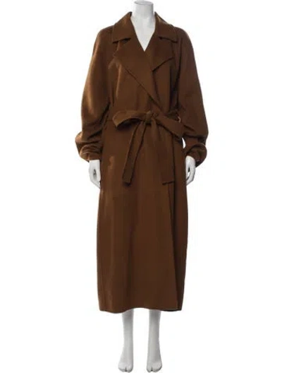 Pre-owned Cos Wool Coat In Brown