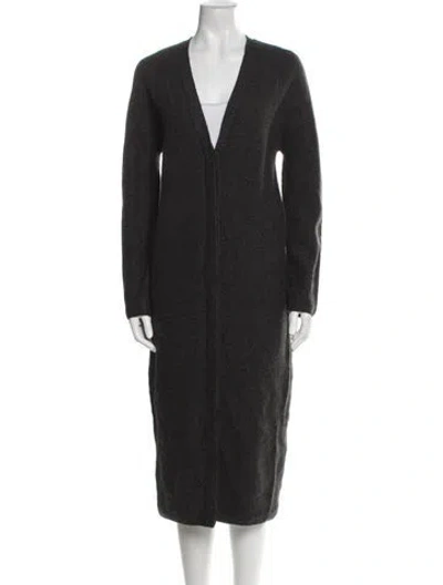 Pre-owned Cos Wool Coat In Gray