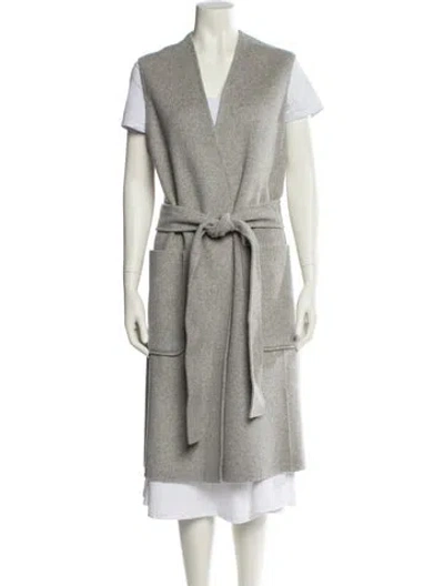 Pre-owned Cos Wool Coat In Gray