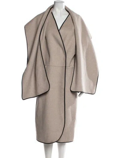 Pre-owned Cos Wool Coat In Gray