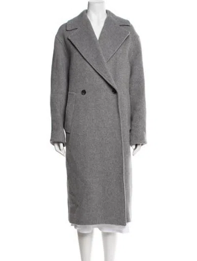 Pre-owned Cos Wool Coat In Grey