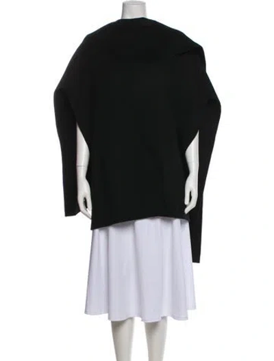 Pre-owned Cos Wool Coat W/ Tags In Black