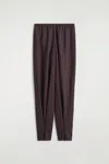 Cos Wool-flannel Pants In Red