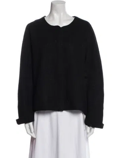 Pre-owned Cos Wool Jacket In Black