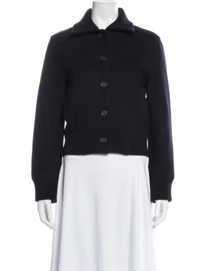 Pre-owned Cos Wool Jacket In Blue