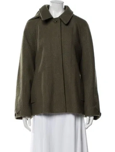 Pre-owned Cos Wool Jacket In Green