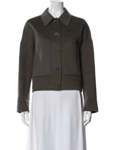 Pre-owned Cos Wool Jacket In Green