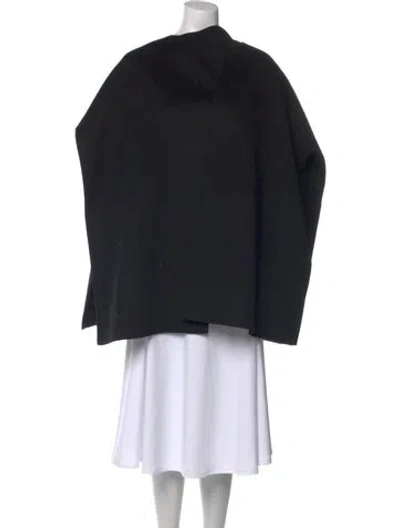 Pre-owned Cos Wool Mock Neck Sweater In Black