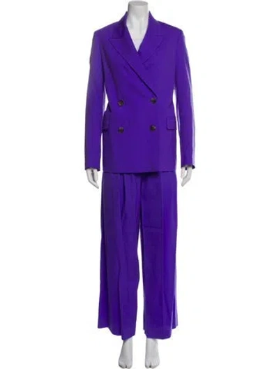 Pre-owned Cos Wool Pant Set In Purple