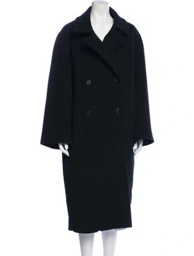 Pre-owned Cos Wool Peacoat In Black