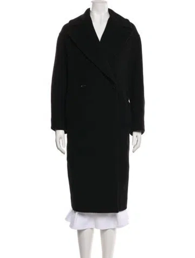 Pre-owned Cos Wool Peacoat In Black