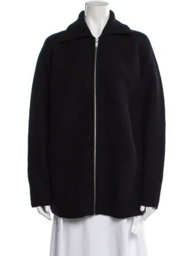 Pre-owned Cos Wool Performance Jacket In Blue