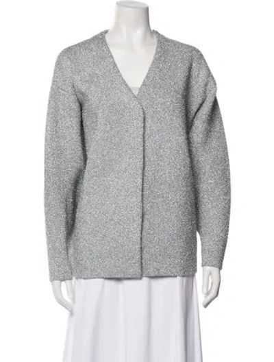 Pre-owned Cos Wool Printed Jacket In Gray