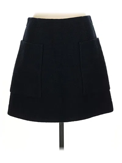 Pre-owned Cos Wool Skirt In Black