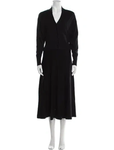 Pre-owned Cos Wool Skirt Set In Black