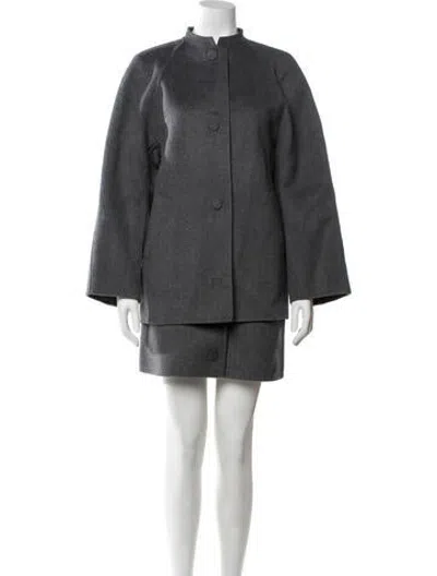 Pre-owned Cos Wool Skirt Set In Grey