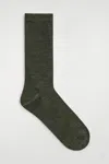 Cos Wool Socks In Green