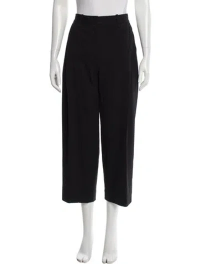 Pre-owned Cos Wool Straight Leg Pants In Black