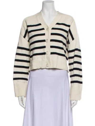 Pre-owned Cos Wool Striped Sweater In Neutral