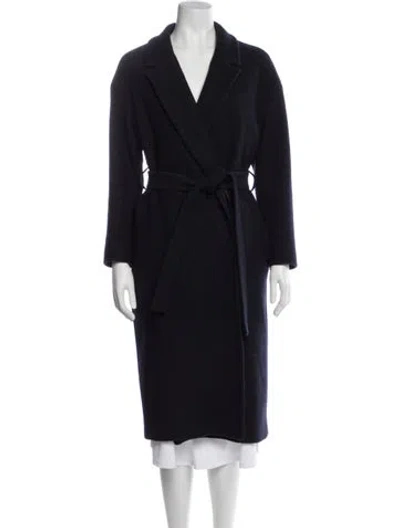 Pre-owned Cos Wool Trench Coat In Black