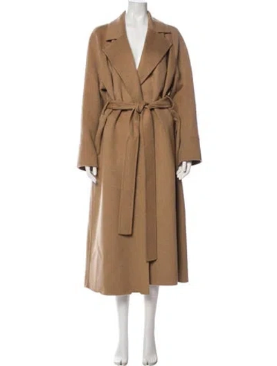 Pre-owned Cos Wool Trench Coat In Brown