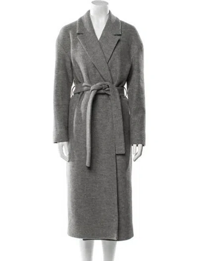 Pre-owned Cos Wool Trench Coat In Gray