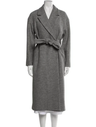Pre-owned Cos Wool Trench Coat In Gray