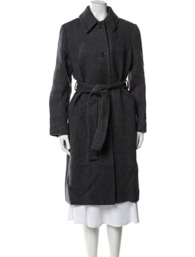 Pre-owned Cos Wool Trench Coat In Gray