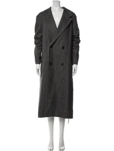 Pre-owned Cos Wool Tweed Pattern Jacket In Grey