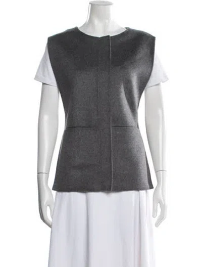Pre-owned Cos Wool Vest In Grey